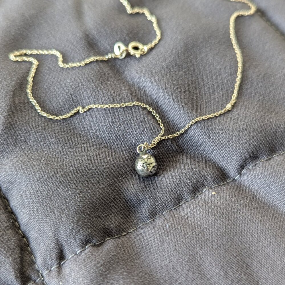 Globe Necklace | Sterling Silver 🌍
